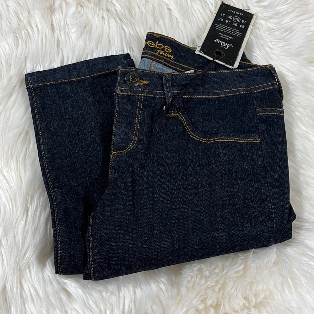 Bebe Quinn Skinny Dark Denim 29 - Picture 2 of 7